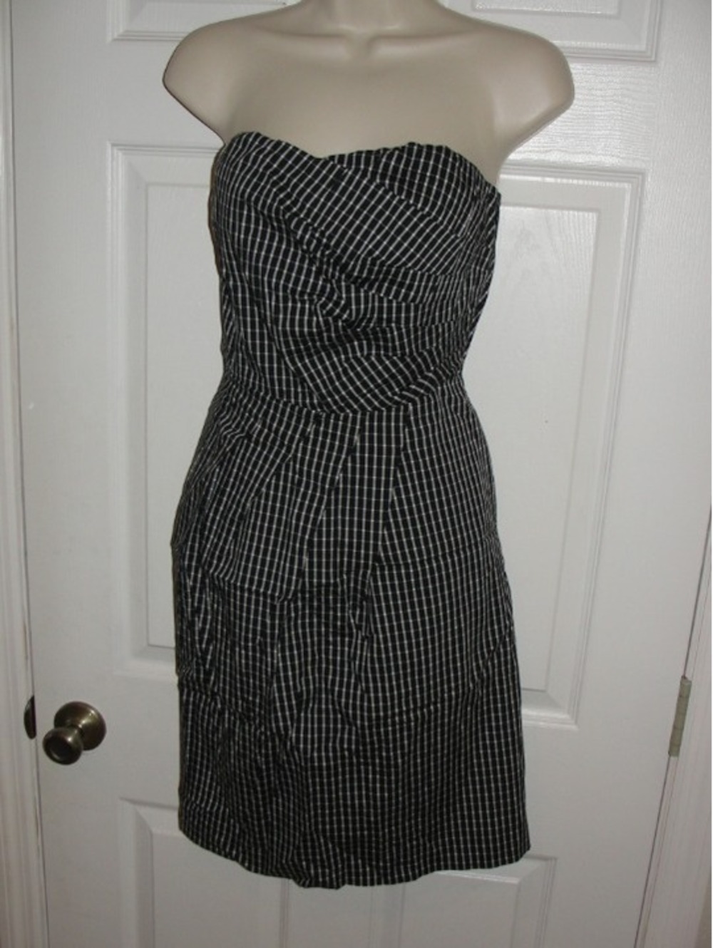 OUTBACK RED 50'S STYLE DRESS PLAID EUC